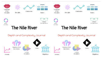 Preview of Nile River Depth and Complexity Digital Journal Bundle