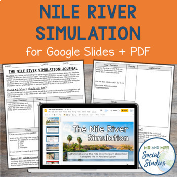 Preview of Nile River Simulation | Ancient Egypt Simulation Activity