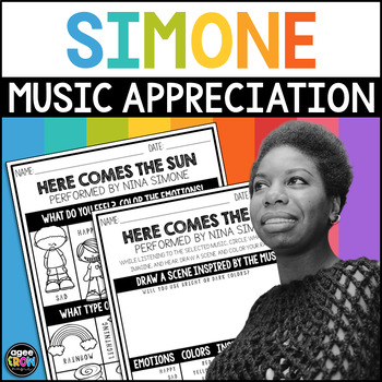Preview of Nina Simone Music Brain Break | Black History Month Activities