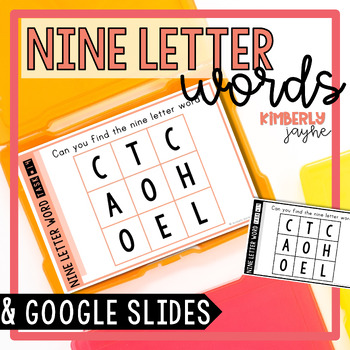 Preview of Nine Letter Word Puzzles Task Cards | Gifted & Talented Students Extension Vol 1