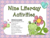 Nine Literacy Activities for Bigger Kids (Spring Theme)