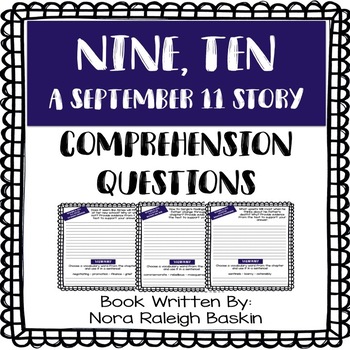 Preview of Nine, Ten: A September 11 Story - Comprehension Questions