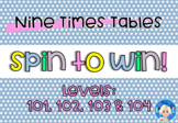 Nine Times Tables Spinner Games - Game Based Learning