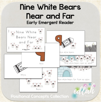 Nine White Bears Early Emergent Reader Near Far Bundle By Melissa Schaper