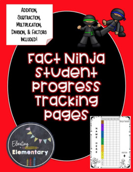 Preview of Ninja Facts Student Tracking Sheet