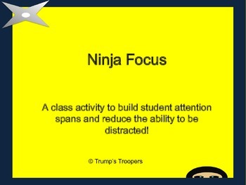 Preview of Ninja Focus; A game to increase attention.