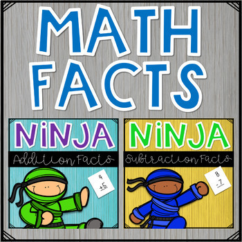 Preview of Ninja Math Facts Bundle - Addition and Subtraction Mastery