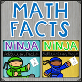 Ninja Math Facts Bundle - Addition and Subtraction Mastery