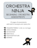 Ninja Orchestra Assessments with Rubrics