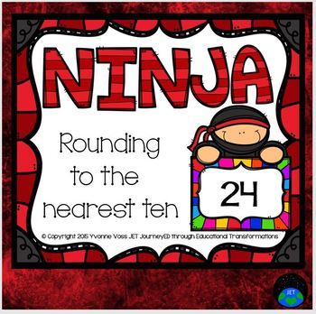 Preview of Ninja Rounding to the Nearest Ten Math Station