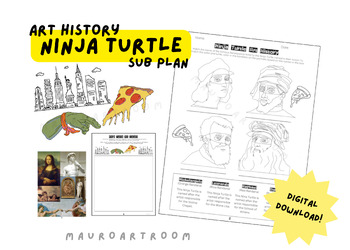 Preview of Ninja Turtle Art History Sub Plan MauroArtRoom