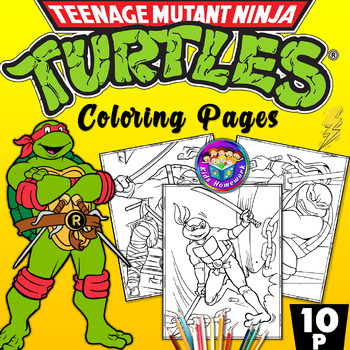 Preview of Ninja Turtles Coloring Pages - The Teenage Mutant Ninja Turtles Coloring Sheets