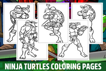 girl ninja turtles coloring pages