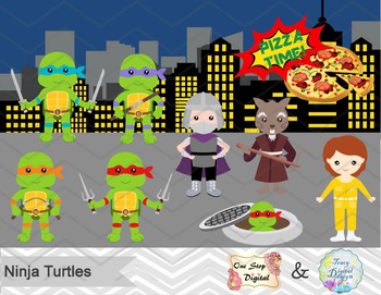 Teenage Mutant Ninja Turtles Clip Art Cartoon - Tartarugas Ninja