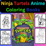 Ninja turtels anime coloring books 2024