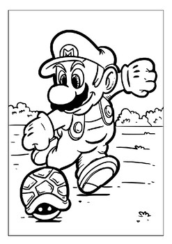 Super Mario Coloring Activity Set