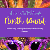 Ninth Ward Vocabulary Lists