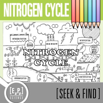 Preview of Nitrogen Cycle Vocabulary Search Activity | Seek and Find Science Doodle