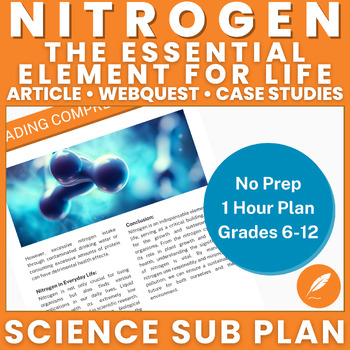 Preview of Nitrogen: Element, Fertilizer, Nitrogen Cycle, Fixation (NO PREP) Activities++
