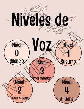 Preview of Niveles de Voz