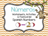 Números, Spanish Numbers 0-20 worksheets & flashcards / Distance Learning