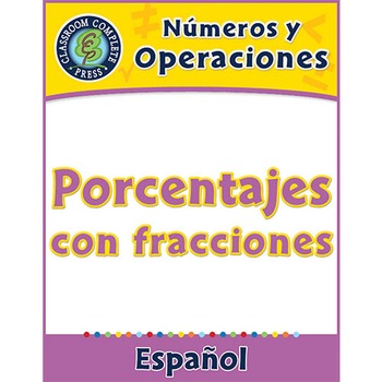 Preview of Números y Operaciones: Porcentajes con fracciones Gr. 3-5