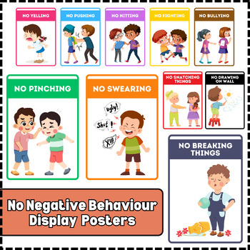 Preview of No Bad Behaviour......Posters Educational Classroom Poster Printable Montessori