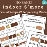 No Bake Indoor S'mores Summer Visual Recipe With Sequencing Cards