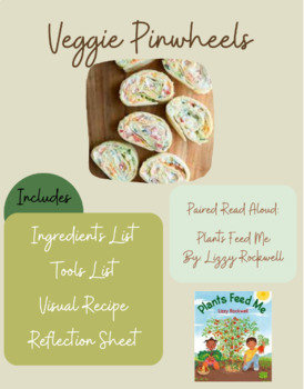 Preview of No Bake Visual Recipe - Veggie Pinwheels