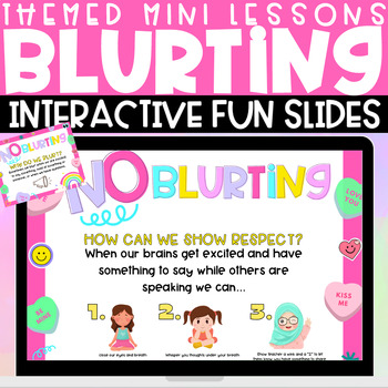 Preview of No Blurting Mini Lessons