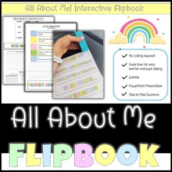 Preview of No-Cut Flipbook - All About Me