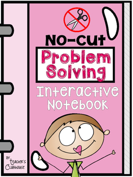 Preview of No-Cut Interactive Notebook {Math}: Problem Solving Edition