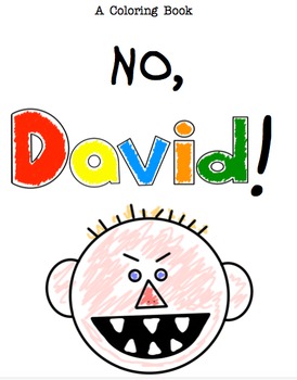 Preview of No, David! ~ A Coloring Book