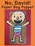 No David Paper Bag Puppet