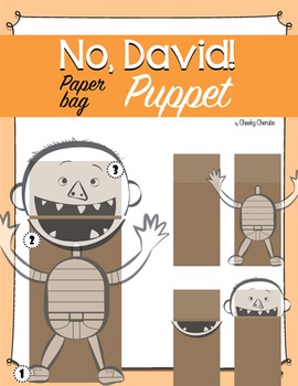 Preview of No David! Paper bag Puppet