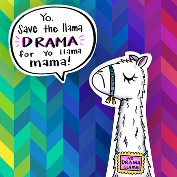 No Drama Llama | Classroom Visual by Art with Mrs E | TPT