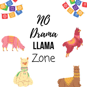 Preview of No Drama Llama Zone Poster