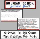 No Dream Too High: Simone Biles StudySync Daily Fix-It Bellringer