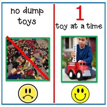 Preview of No Dumping Toys / 1 At a Time