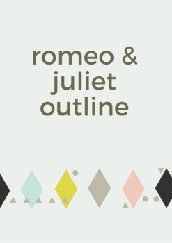 Preview of No Fear Shakespeare: Romeo and Juliet Outline