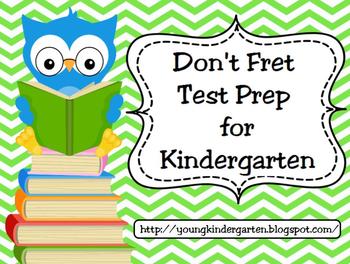 Preview of No Fret Kindergarten Test Prep for Promethean Boards