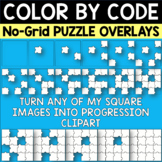 No-Grid Puzzle Overlay Clipart to Create Progression Image