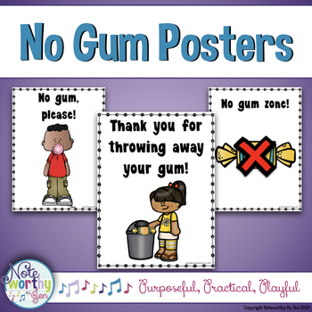 Preview of No Gum Posters