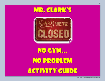 Preview of No Gym..No Problem.. Activity Guide