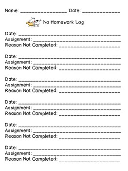 students no homework excuse crossword