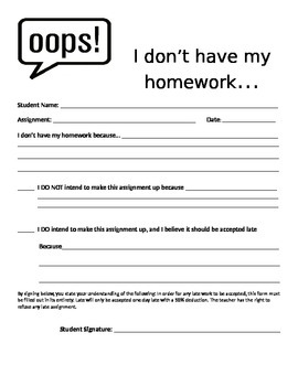 no homework pdf
