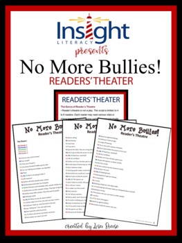 Preview of No More Bullies! Reader's Theatre Script -How to Stop Bullying