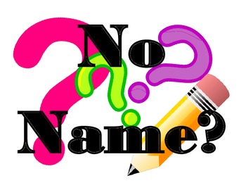 No Name Solution - Whiteboard Signs ***FREEBIE*** by Mrs Fun to Know