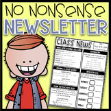 No Nonsense Newsletter| Editable Newsletter