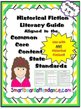 Preview of Historical Fiction Literacy Guide Aligned to the Common Core
